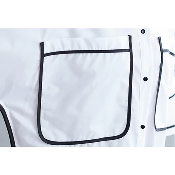 Naujas Atvykimo Moterų Kratinys Ilgai Medvilnės Negabaritinių Balta Palaidinė Batwing Rankovės Pusės Split Marškinėliai Turn-Žemyn Apykaklės Atsitiktinis Viršų T96501