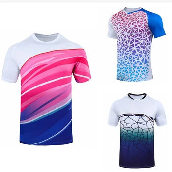 Naujas Badmintono marškinėliai drabužių Vyrų/Moterų , sportiniai marškinėliai, Teniso marškinėliai , stalo tenisas megztiniai , Quick dry sporto mokymo marškinėliai