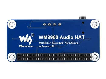 WM8960 Hi-Fi Garso Plokštę, SKRYBĖLĖ Aviečių Pi Stereo KODEKAS palaiko stereo kodavimo/dekodavimo funkcijos Hi-Fi grojimo/įrašymo