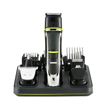 VGR 11in 1 USB Plaukų Clipper barzda trimeras kūno, veido, plaukų clipper elektriniai plaukų žoliapjovės vyrams barzda Profesionalios žoliapjovės vandeniui
