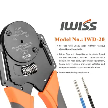 IWISSIWD-20 tinka Deutsch jungtis užspaudimo replės Apdirbimo automobilių galinių tekinimo vyrų ir moterų pin mini Užspaudimo replės