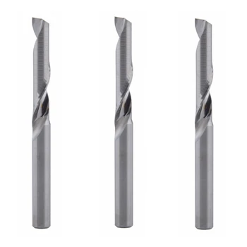3Pcs 4x22mm Vieną Fleita frezos Aliuminio CNC Tools Kieto Karbido,aliuminio kompozicinės plokštės