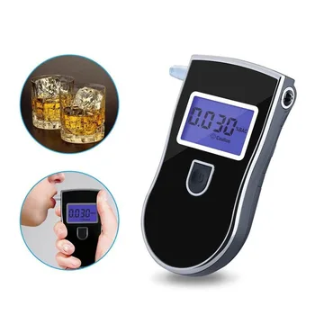 Skaitmeninis Alkoholio Testeris Breathalyzer Alkoholio Analizatorius Breathalyser Detektorius LCD Alkoholio Jutiklis Alkoholio Matuoklis Su 5 Burną Vienetų