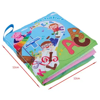 Kūdikių Ankstyvojo Ugdymo Žaislai, Aplinkos Audiniu Knygas Sunku suplėšyti anglų kalbos abėcėlę