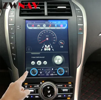 Tesla stiliaus octa core Android Automobilių gps navigacija Lincoln MKC MKZ automobilių garso radijas stereo multimedia player galvos vienetas nemokamai žemėlapyje
