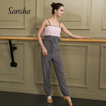 Sansha Šiltas Serijos Iki Dviejų Tonų Camisole Unitard Baleto Dancewear Gymnatic Kelnes F04