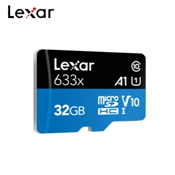 Originalus Lexar Atminties Kortelė 633x Didelės Spartos 95MB/s 32GB A1 Klasė 10 UHS-I 64 GB 128 GB Micro SD Kortelė V30 U3 TF Kortelė
