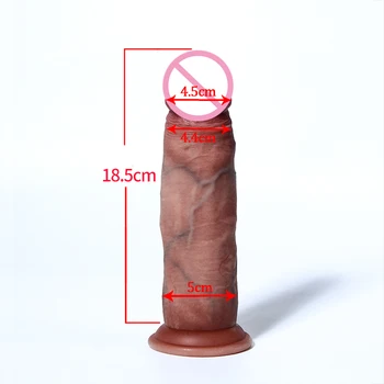 Tikroviškas Penis Didžiulis Dildo Moterims, Lesbiečių, Žaislų, Didelis Netikras Penis Silikono Patelės Makšties G-Spot Masturbacija Suaugusiųjų Erotinių Produktų