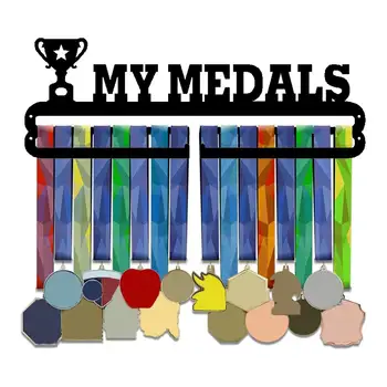 Sporto Medalis Ekranas Stovo, Sieninis laikiklis Metalo Medalis stalčiuko Apdovanojimų Savininkas Medalių Saugojimas