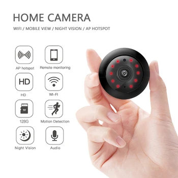 1080P WIFI Kamera Home Security Belaidės Mini Wifi Kamera HD Dviejų krypčių Naktinio Matymo Vaizdo Namų Apsaugos Kamera, WIFI Smart Home