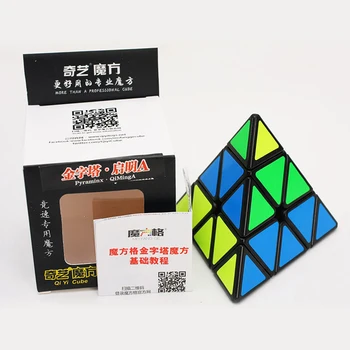 Qiyi Qiming 3x3x3 Kubas, trikampis Greitis Magic Cube Profesinės cubo magico Galvosūkiai Spalvinga Švietimo Žaislai Vaikams