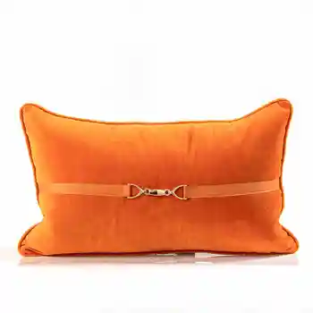 50x30cm Metalo sagtimi juosmens pagalvės užvalkalą sofa dekoratyvinė oranžinė nugaros pagalvėlė padengti stačiakampio juosmens pagalvę padengti atlošas