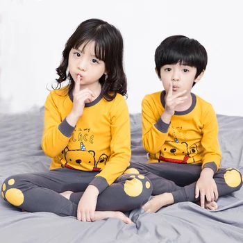 2020 M. Pavasarį Vaikai Pižama Gyvūnų Animacinių Filmų Sleepwear Vaikams Drabužių Nustatyti Rudenį Pižamos Vaikams, Vaikiška Kūdikis Sleepwear Berniukų, Mergaičių