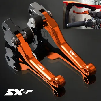 Už 250SX-F/350SX-F/450SX-F/505SX-F CNC Aliuminio Motociklų Purvo Duobę Dviratį Ašis Stabdžių ir Sankabos Svirtys 250/350/450/505 SX-F SXF