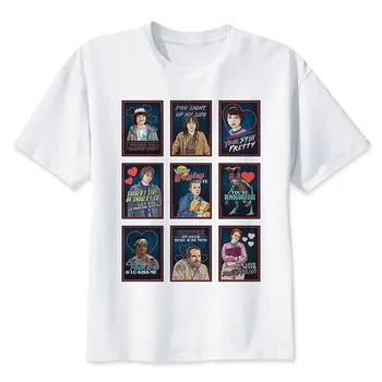 Svetimas dalykų marškinėliai 2017 hip-hop t-shirt vyrai, O-kaklo mens tee marškinėliai aukštos qualty vyrų marškinėliai vasaros vyrų marškinėlius