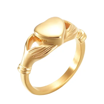 9015 Balsuokite Žiedai Engravable Tuščią Širdį Kremavimo žiedas, Nerūdijančio Plieno, Pelenų Turėtojas Atmintį Atminimo Balsuokite Piršto Žiedą, Moterims