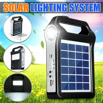 Vietoje Portable Solar Panel Generatoriaus Sistemos USB Prievado, Pastatyti Apšvietimo Lempos Hogard