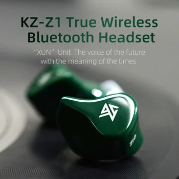 KZ Z1 TWS Bluetooth V5.0 Ausines Dual magnetinio Dinaminių Ausinių Touch Kontrolės, Triukšmo Panaikinimo Į ausis Ausinės