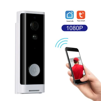 10800P Vaizdo Domofonas Smart Belaidžių IP Wifi Doorbell Fotoaparato Saugumo Telefonas atsparus Vandeniui Nuotolinių išteklių Saugyklos su 