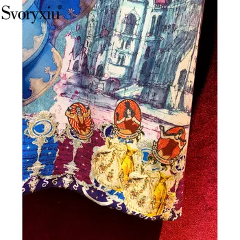 Svoryxiu Rudens, Žiemos, Derliaus Dizaineris Suknelė Moterų Mados ilgomis Rankovėmis Mygtukai Anime Spausdinti Lolita Suknelės Vestdios