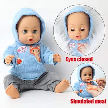 46 CM tikroviška bebe atgimsta lėlės 18 colių vandeniui atsparus Silikoninis Realistinis naujagimis Baby doll Šėrimo butelis Drabužių nustatyti žaislai vaikams