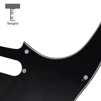 Tooyful Juoda Pickguard 3 Sluoksnių su 11 Varžtų Skyles Anga Stratocaster Syle Gitara SSH Muzikos instrumentų Priedai