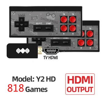 USB Wireless Handheld TV Vaizdo Žaidimų Konsolės Statyti 818 Klasikinis Žaidimas 4K 8 Bitų Mini Vaizdo Konsolės Paramos HDMI Išvesties vaikų dovanų