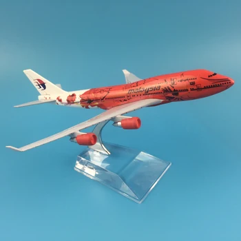 16cm Plokštumos Modelio Lėktuvo Modelį, Malaizija Raudona Gėlė 