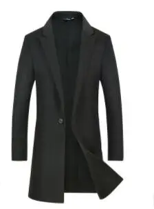 Naujas stilius tranšėjos paltai, vyriški ilgas, plonas vilnonis paltas tendencija dvipusis kailis vyrų švarkelis G-85