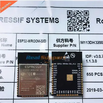 10VNT ESP32-WROOM-32D Wi-Fi+BT+WS ESP32 Modulis 32Mbits 4MB Flash Atminties Espressif Originalas geriau RF perfermance