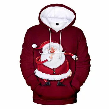 Kalėdų 3D Hoodies Vaikams Suaugusiųjų Megztiniai Vyrams, Moterims, Juokinga, Hoodies Rudenį ilgomis Rankovėmis, Šiltas Žiemą Hoodie Santa Claus viršų
