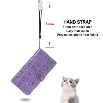 Kačių ir Šunų Modelio Telefono dėklas Samsung Galaxy A31 Piniginė PU Odos Atveju 
