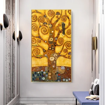 Gustav Klimt Gyvybės Medis, Drobė Meno Paitnings Klasikinio Žinomų Tapybos Reprodukcijas Gustav Klimt Sienos Nuotrauka už Kambarį