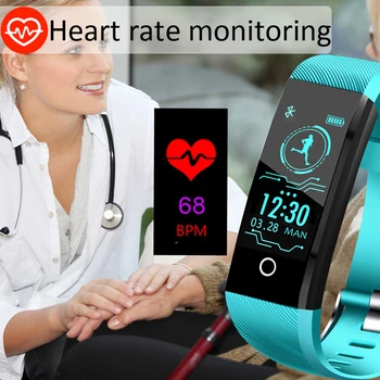 2019 Naujas IP68 Vandeniui smart watch Širdies ritmo sveikatos stebėti kraujo spaudimą funkcija skirta 
