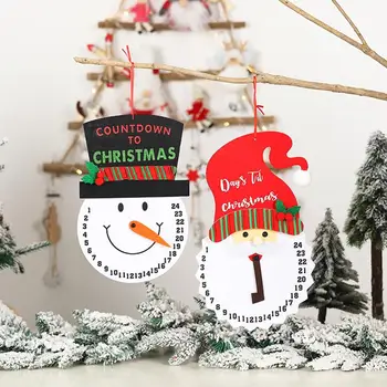 Taoup Kalėdų Kalendorius Laikrodis Linksmų Kalėdų Decors už Namų Kalėdos Noel 2020 Naujųjų Metų Dovanos Santa Claus Lėlės Dekoro Navidad
