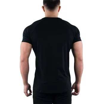 2020 metų Vasaros orui Veikia Marškinėliai Vyrams Sporto spausdinimo T-Shirt juoda, sporto sales, T Marškiniai Laisvi O-kaklo Fitneso Medvilnės Marškinėliai vyrams