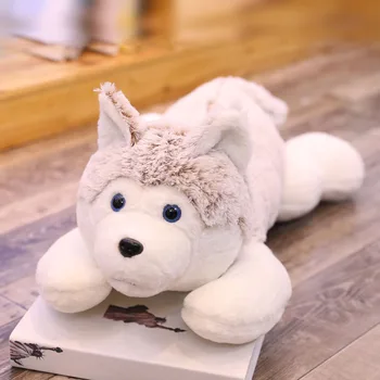 Super Minkštas Guli Šuo Pliušiniai Žaislai Įdaryti Mielas Gyvūnų Haskių Šunų Pagalvę Vaikams Gimtadienio Dovana Žaislas