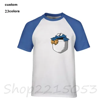 Mielas Cookie Monster Marškinėliai Vyrams Trupinius Mano Kišenėje Homme žaidimas Kaklo O Trumpas Rankovės Tshir Karšto Pardavimo Suaugusiųjų Streetwear T-Shirt