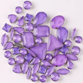 Juoda letena parametrai 50pcs/maišą figūros sumaišykite želė saldainiai Violetinė stiklo kristalų siūti kalnų krištolas, skirtas drabužis, batai, krepšiai 