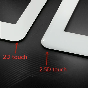 Nauja juoda balta 2.5 D Glass touch screen P/N HZYCTP-102044 Capacitive touch ekrano skydelio remontas ir atsarginės dalys