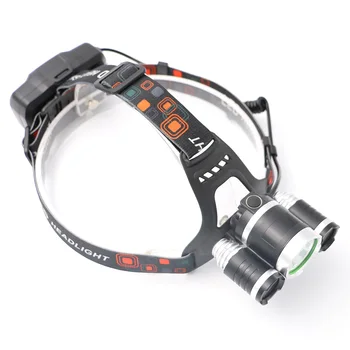 4 Režimais, atsparus Vandeniui T6+2*R2 LED Žibintuvėlis Lauke priekinis žibintas Žibintai USB Įkrovimą, Žibintas, Lempa Fakelas Lanterna su Lankelis
