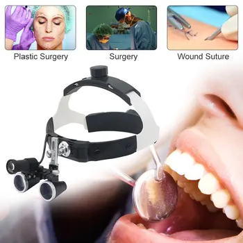 LED ekrano užsklandą Dantų Loupes Žiūronų didinamasis stiklas priekinis žibintas Didelės skyros Optinių Stiklo Objektyvas Medicinos Chirurgijos Kosmetikos Chirurgija