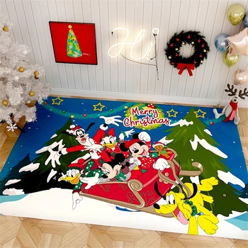 Kalėdų Kilimo Mickey Minnie Žaisti mat Vaikai Plotas Pledai Gyvenimo Kambario, Vaikų Kambario Žaisti Nuskaitymo Grindų Kilimėlis Kalėdų Kilimėliai