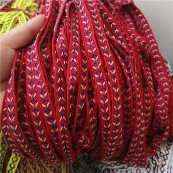 10M/lot 18 spalvų spalvinga etninės vėjo tinklelio virvę nėrinių juostelės derliaus Hanfu rankovėmis drabužius lyno diržo apdailos X099