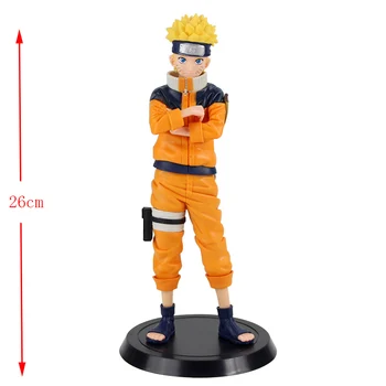 28cm Anime Naruto Duomenys Naruto Sasuke Kakashi Grandista Kolekcines Modelis Žaislai PVC Statulėlės