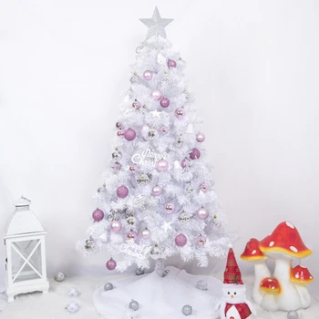LBSISI Gyvenimo Kalėdų Medžio, Plastiko Premium Dirbtinės Kalėdų Eglutės Baltas Medis Meno Navidad Kalėdų Medžio Apdaila 4ft/5ft/6ft