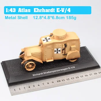 1:43 Leidimai Atlas vokietijos karinių E-V/4 Ehrhardt šarvuotų automobilių, sunkvežimių bakas Diecasts & Žaislinės Transporto priemonės masto modelių automobilių miniatiūros