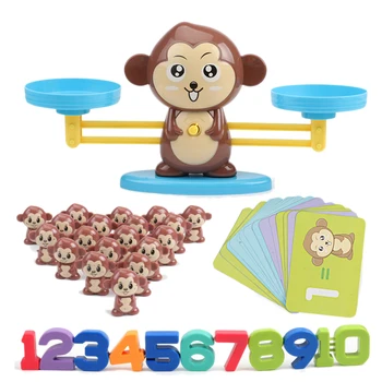 Beždžionė Skaitmeninis Balansas Masto Žaislas Ankstyvo Mokymosi Balanso Vaikų Nušvitimą Skaitmeninis To ir Atimties Matematikos Svarstyklės Žaislai