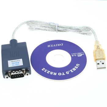 USB 2.0 į DB9 RS232, COM Nuoseklųjį Prievadą Prietaiso Konverteris Adapterio Kabelį PL2303 dvigubo lusto geriausios kokybės yra greičiau