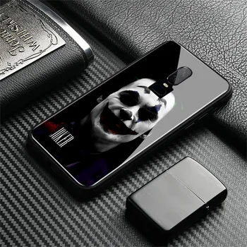 2019 kino Joker Joaquin Phoenix prabanga coque grūdinto stiklo, minkštas silikoninis telefono dėklas padengti shell OnePlus 6 6t 7 7T pro
